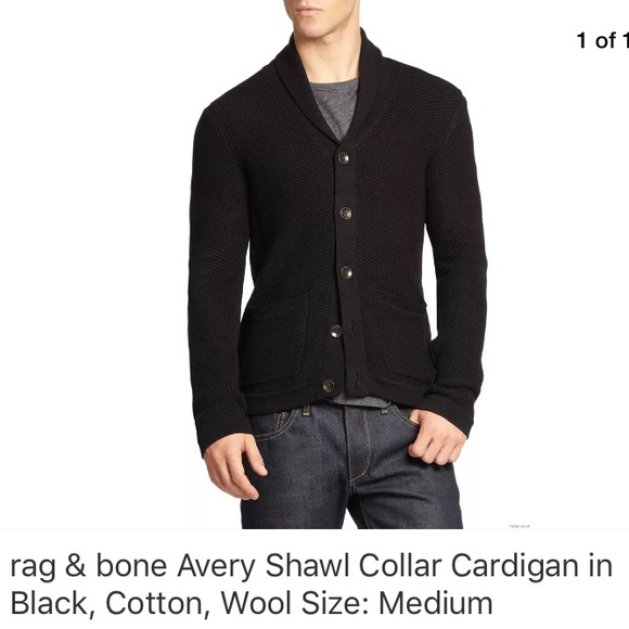 rag and bone shawl collar cardigan